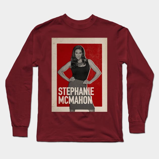 Stephanie McMahon Vintage Long Sleeve T-Shirt by nasib